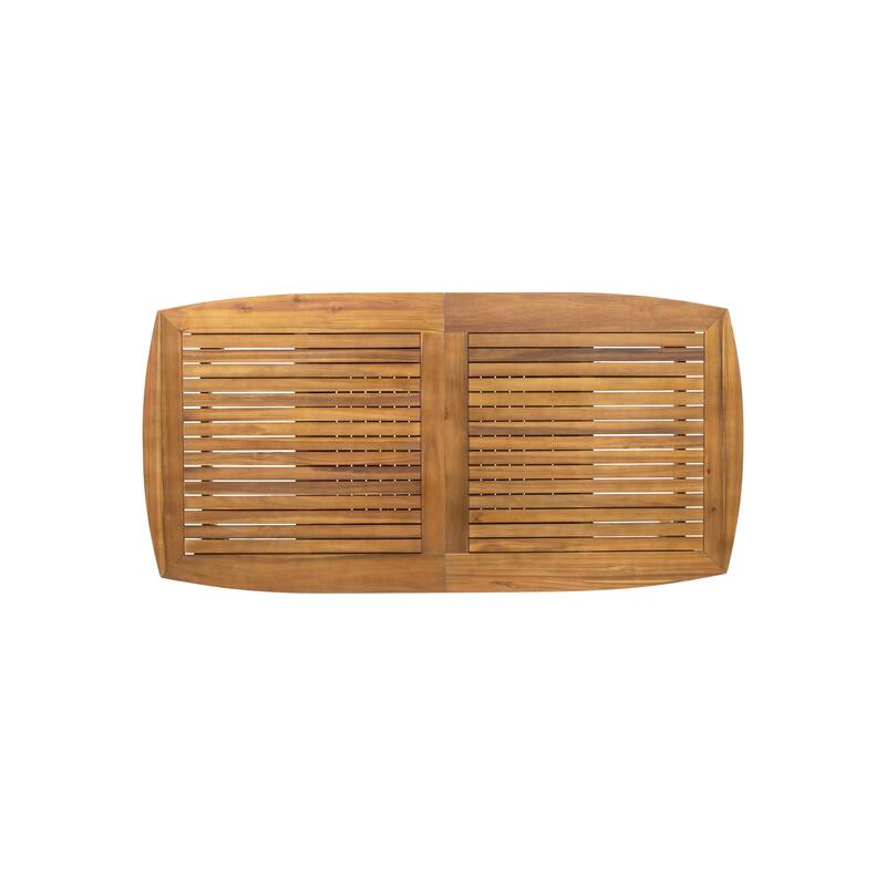 Algoma Wood and Wicker Outdoor 9-piece Dining Set by Christopher Knight Home