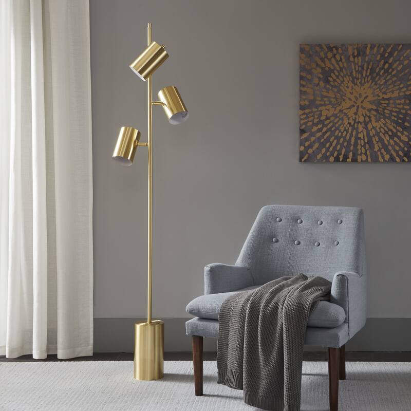 INK+IVY Alta 3-Light Metal Floor Lamp