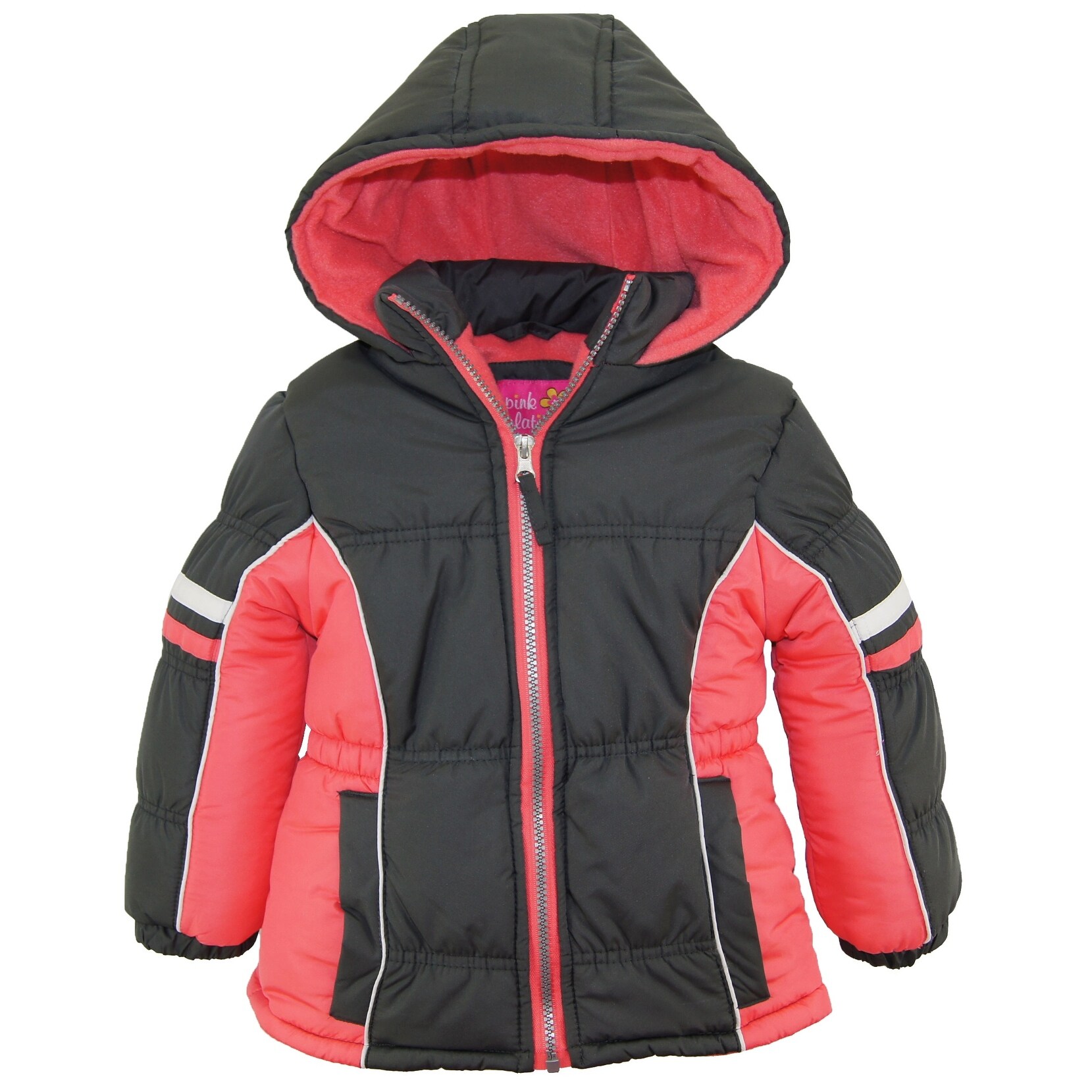 Shop Pink Platinum Girls Colorblock Active Fleece Lined Winter