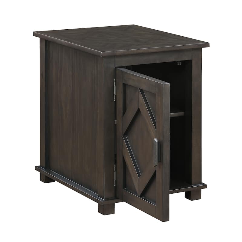 Varlet Rectangular Wood Chairside Table