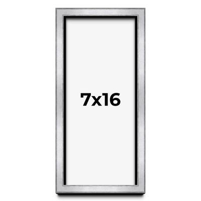7x16 Shadow Box Frame Silver | 1.375 Inches Deep Real Wood