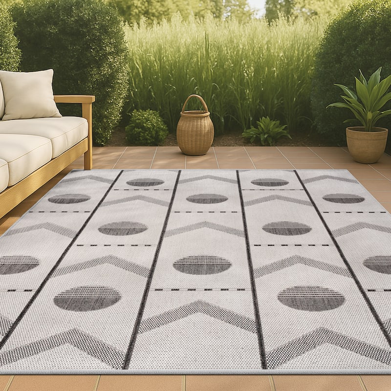 JONATHAN Y Soren Modern Geometri Indoor/Outdoor Area Rug