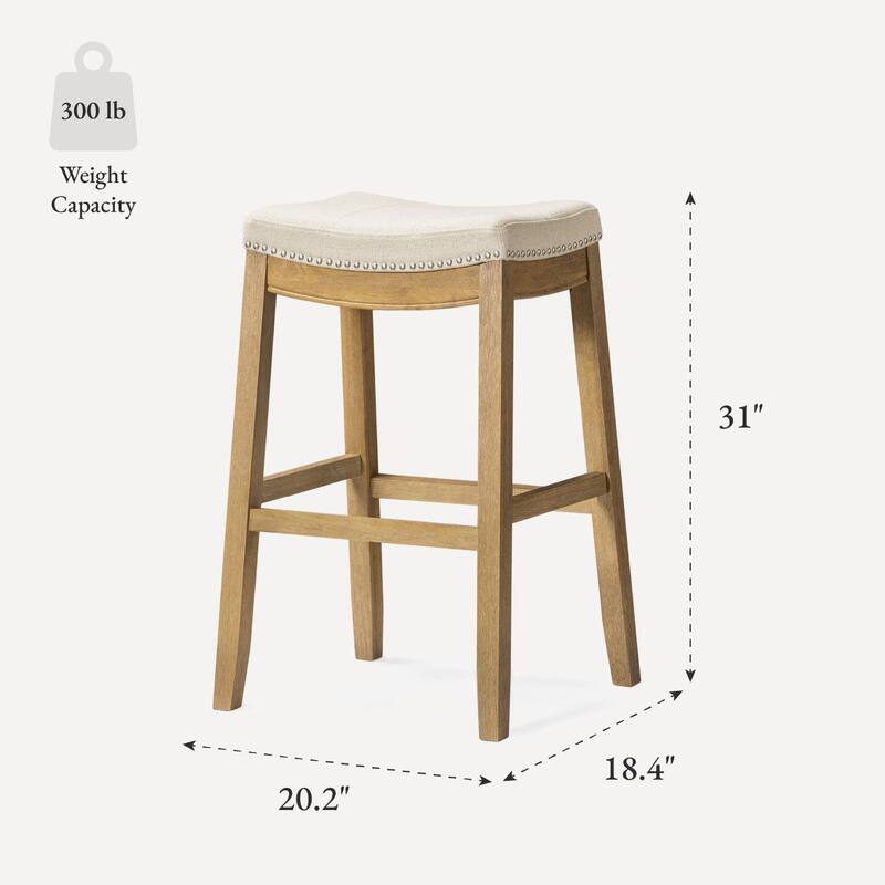 Maven Lane 31" Sophia Backless Bar Height Kitchen Stool