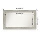 preview thumbnail 52 of 119, Dove Greywash Framed Non-Beveled Custom Wall Mirror, Bathroom Vanity Mirror Outer Size: 48 x 28