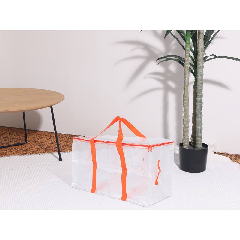 4 Packs Clothes Storage,Foldable Storage Bags,Moving Bags for Comforters,Closet Organizers and Storage with Handles 27*14*15in