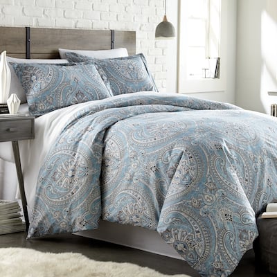 Vilano Plush All Seasons Pure Melody Paisley Down Alternative 3-piece Comforter