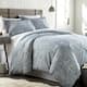 Vilano Plush All Seasons Pure Melody Paisley Down Alternative 3-piece Comforter - Aqua - Twin - Twin XL - 2 Piece
