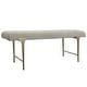 preview thumbnail 6 of 4, Uttermost Imperial Upholstered Gray Bench - 48 W X 19 H X 16 D (in)