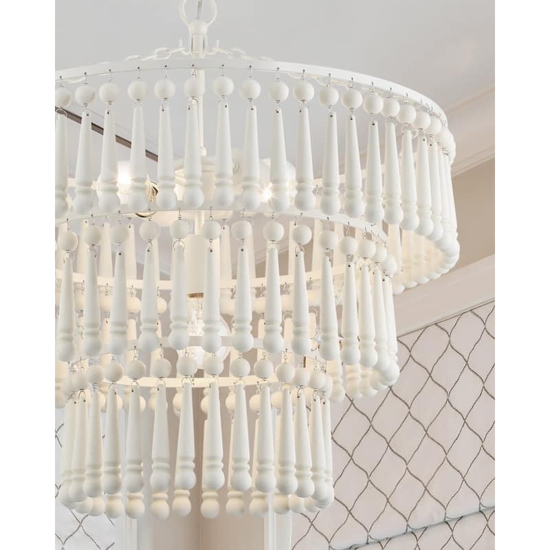 Crystorama Lighting Group TIA-7103 Tiana 3 Light 21" Wide Beaded