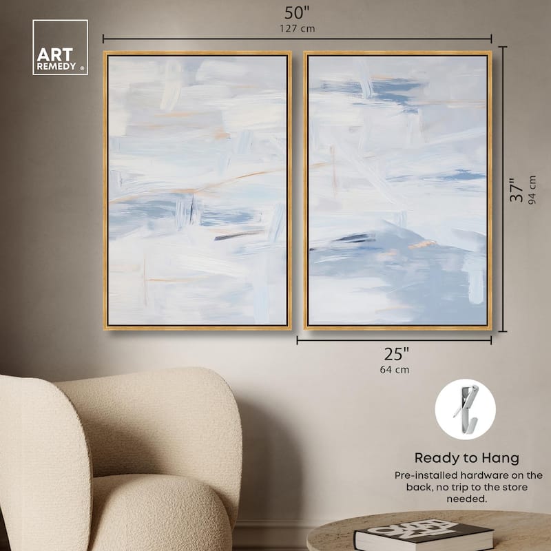 Frozen in Time I Canvas Set of 2 by Art Remedy