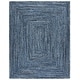 preview thumbnail 27 of 147, SAFAVIEH Georgine Handmade Braided Bohemian Cotton Rug 8' x 10' - Denim/Blue