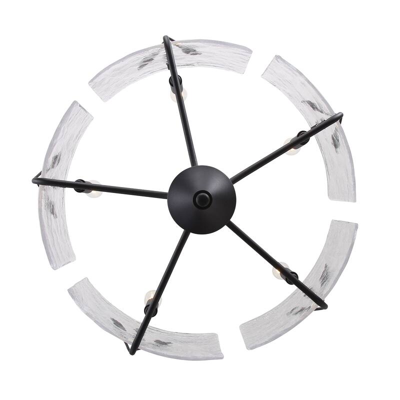 Wry Lighting Bloem 5-light Pendant in Natural Black