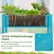 preview thumbnail 15 of 28, Gymax HIPS Raised Garden Bed Poly Wood Elevated Planter Box w/ Legs &