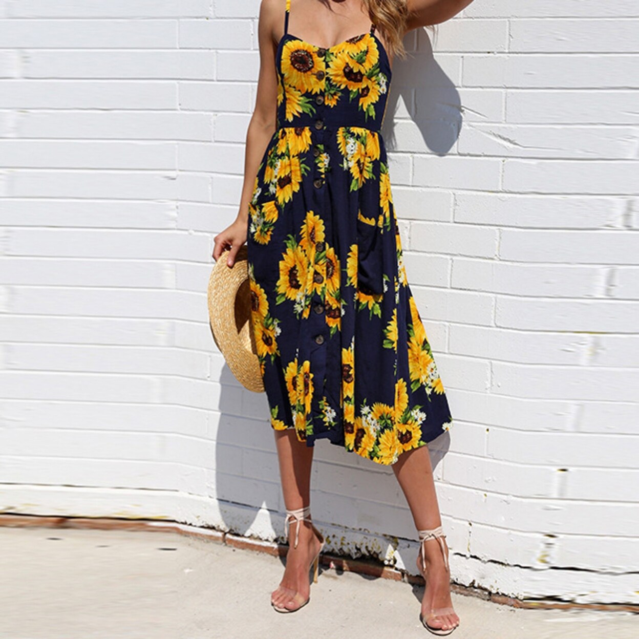 flower boho dress