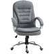 preview thumbnail 2 of 8, Vinsetto Adjustable Height Ergonomic High Back Home Office Chair with Armrests - Grey