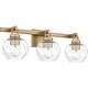 preview thumbnail 3 of 6, Celina 3-Light Bronze Gold Bath Light