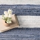 preview thumbnail 7 of 9, Home Conservatory Striped Rag Handwoven Cotton Area Rug - 2'6" x 8' Runner