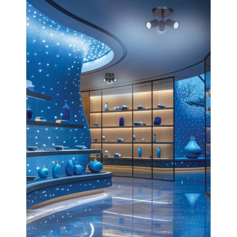 Dainolite Taylor 3 Light Track Light - Matte Black