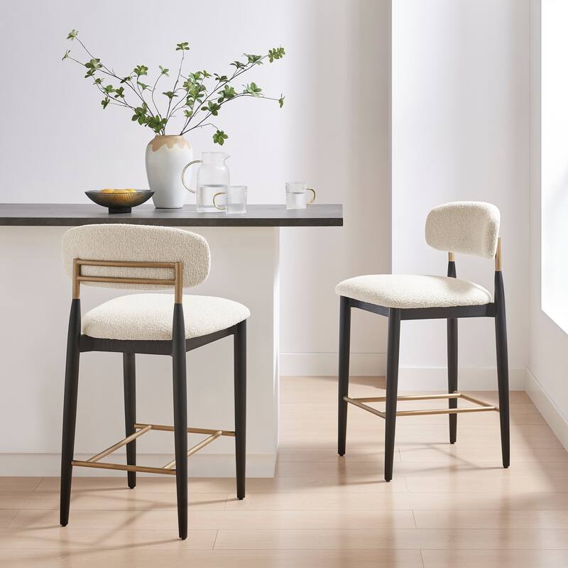 NPD Furniture Verna Boucle Counter Stool
