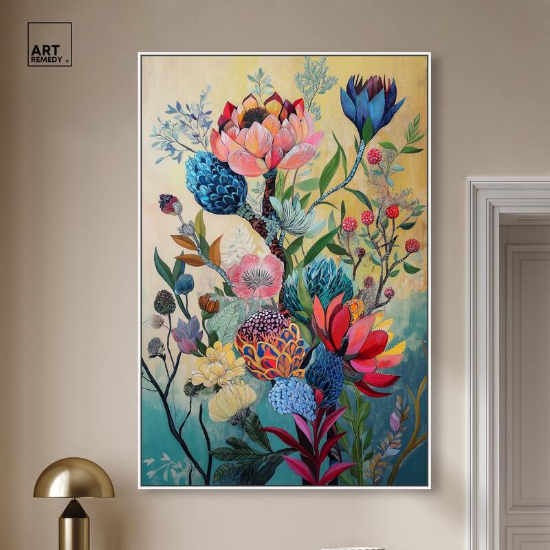 Exotic Bloom Medley I Canvas by Art Remedy