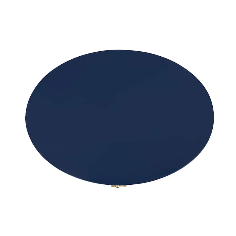 Kate and Laurel Decklyn Glam Oval Side Table