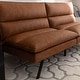 preview thumbnail 2 of 8, EGOHOME 71" Faux Leather Convertible Sofa with Split Back