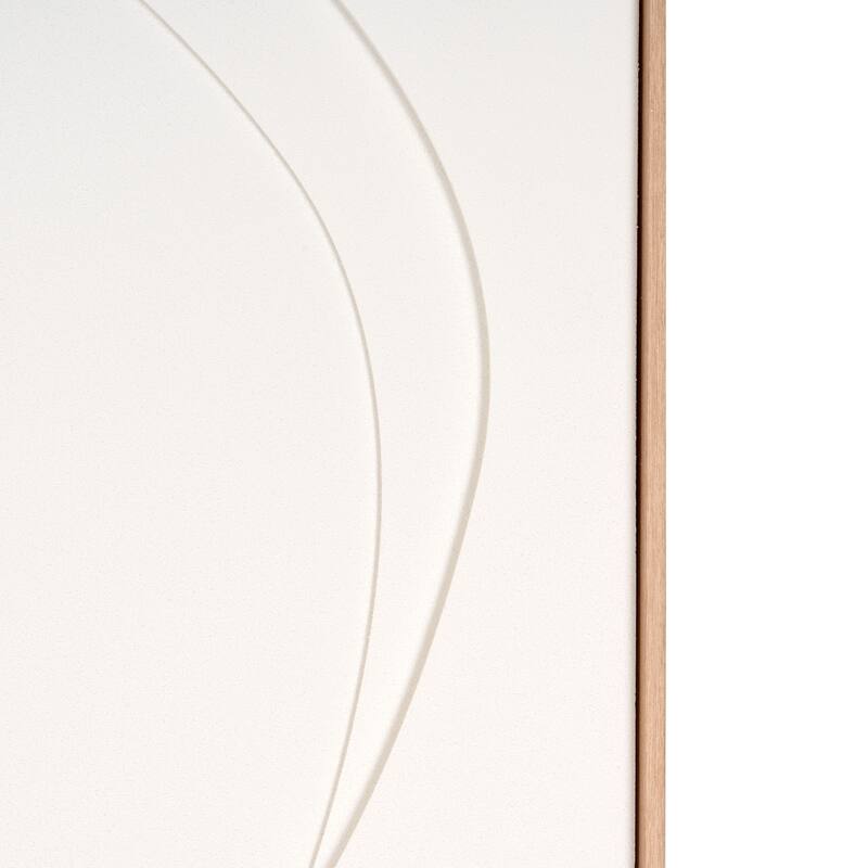 HomeRoots White Geo Trio Brown Shadowbox Wall Art