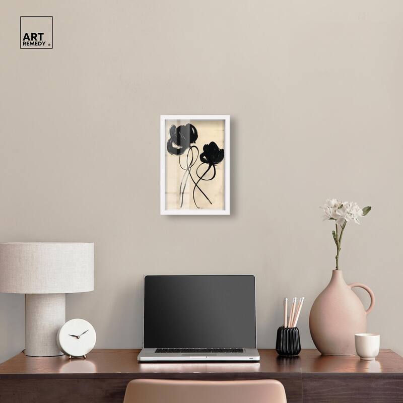 Florals in the Minimal II Shadowbox by Art Remedy