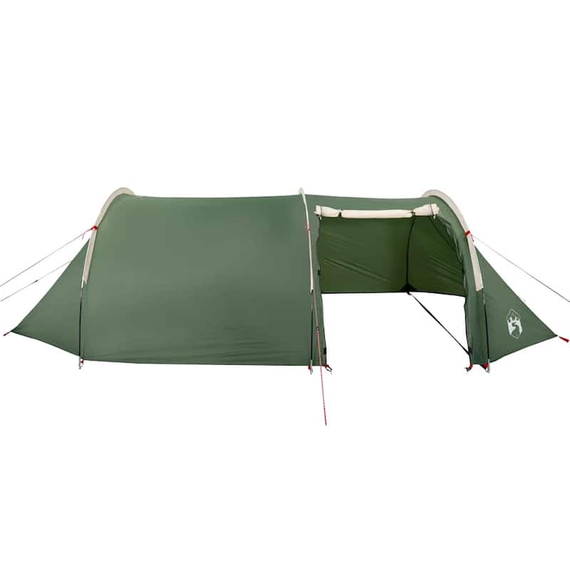 vidaXL Camping Tent Tunnel 4-Person Green Waterproof - 159.4" x 66.9" x 41.7"