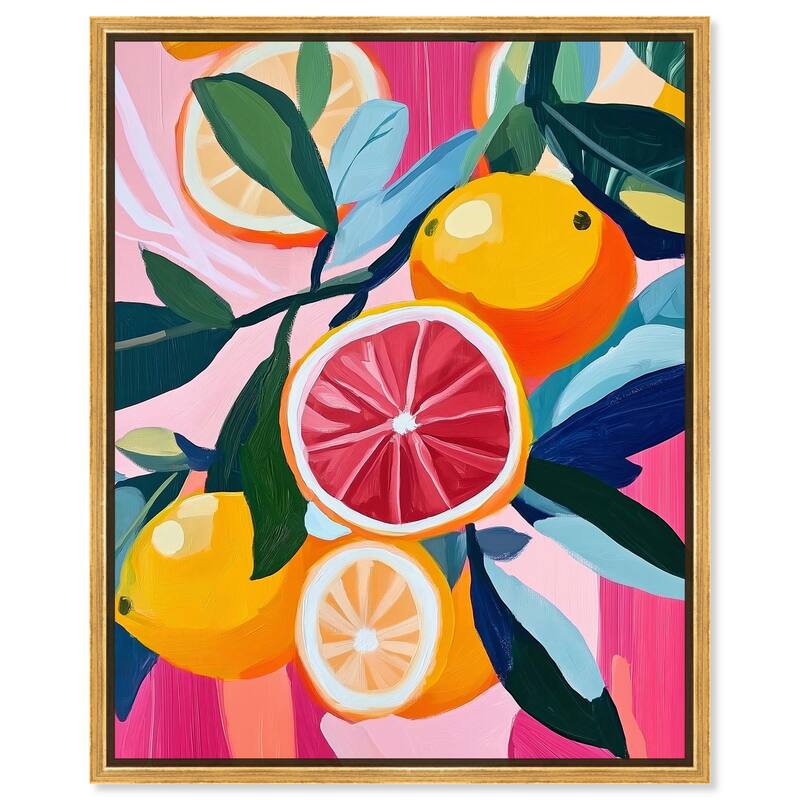 Juicy Paradox I Canvas by Art Remedy - 20" x 24" - Gold
