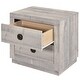 preview thumbnail 12 of 15, 3-Piece King Size Farmhouse Platform Bed Set - Includes Bed and 2 Nightstands, Rustic Brown