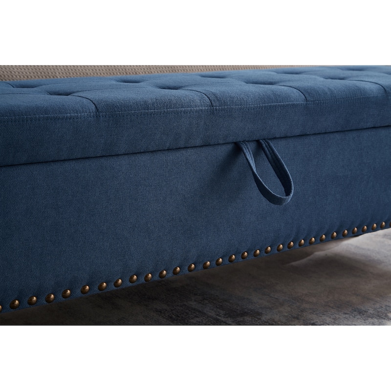 59" Bed Bench with Storage