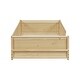 preview thumbnail 10 of 31, Twin Size Floor Platform Bed with Built-in Book Storage Rack