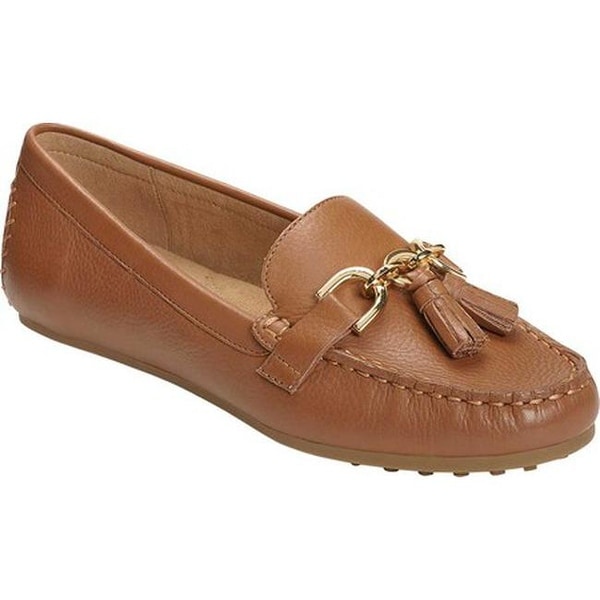 Shop Aerosoles Women&#39;s Soft Drive Loafer Dark Tan Leather - On Sale - Free Shipping Today ...