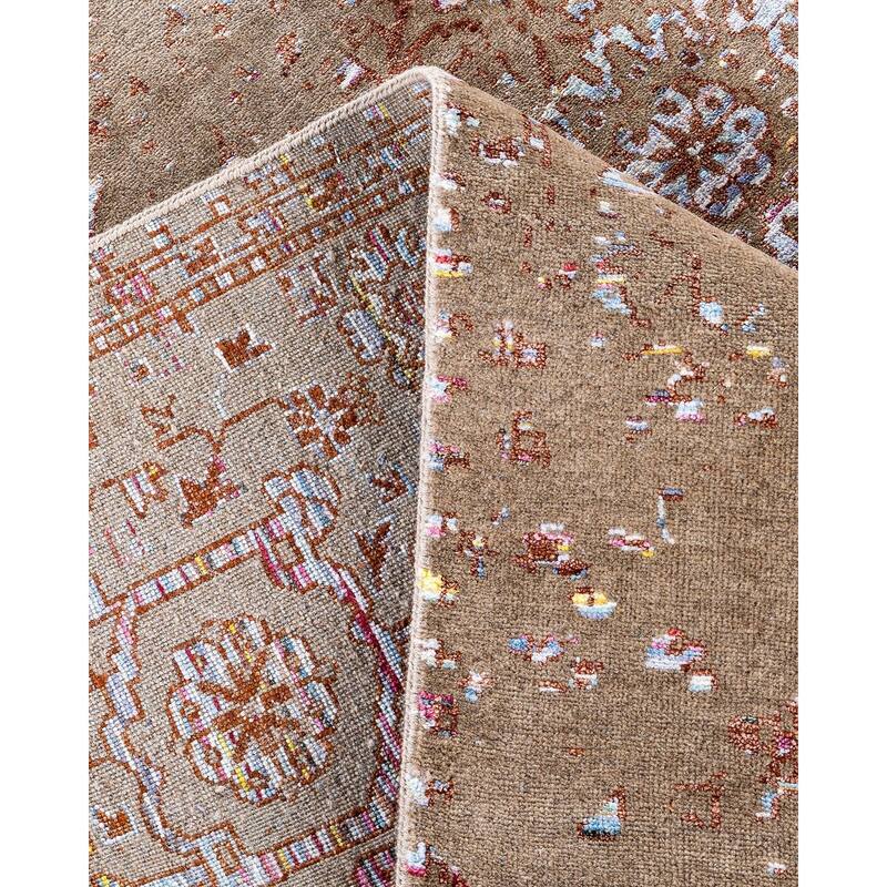 Ikat One-of-a-Kind Handmade Area Rug, Beige - 8' 0" x 10' 0"