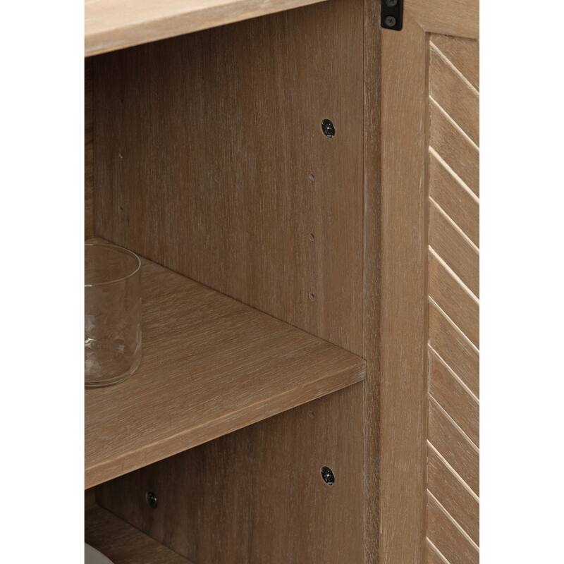 Kate and Laurel Mezzeta Wood Floor Storage Cabinet