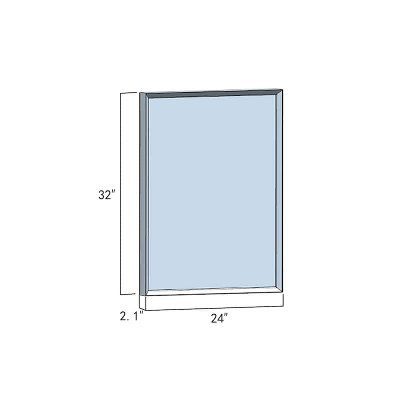 24'' Rectangle LED Lighted Accent Bathroom/Vanity Wall Mirror - 24"x 32"