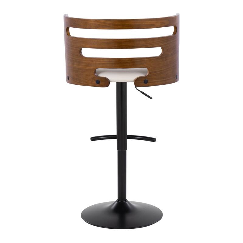 Carson Carrington Cranagh Adjustable Bar Stool with Rounded T Footrest (Set of 2)
