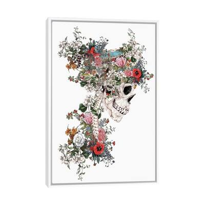 iCanvas "Skull Queen" by Riza Peker Framed Canvas Print