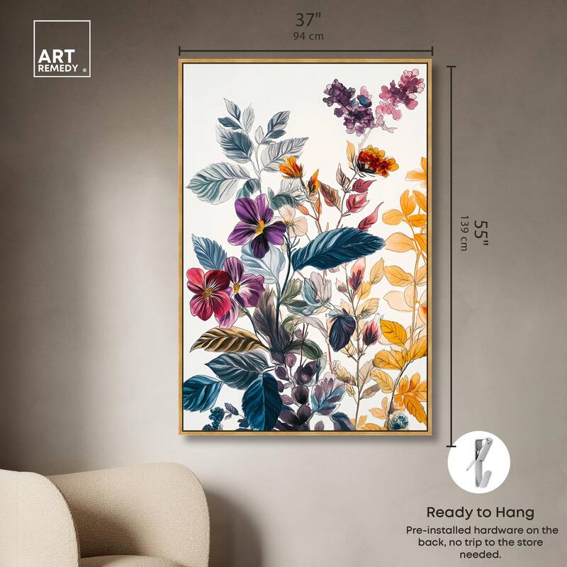Iris Indigo I Canvas by Art Remedy