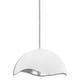 preview thumbnail 1 of 9, Kovacs P1915 Eclos 24" Wide Pendant Textured White / Silver Leaf