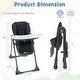 preview thumbnail 3 of 6, Gymax Baby High Chair w/ 7 Height & 3 Footrest Adjustable Cup holder 2