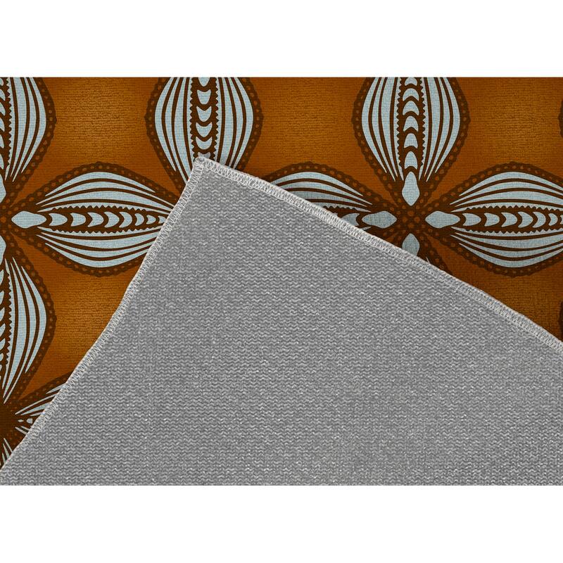 DOGWOOD FLOWER RUST Outdoor Rug By Kavka Designs Bed Bath & Beyond