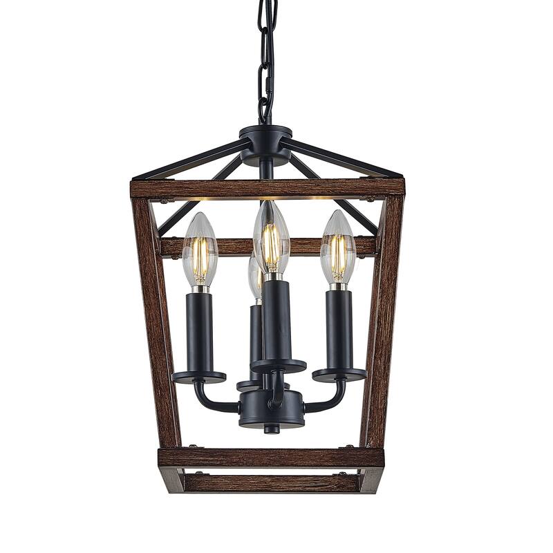 4 LT wood brush iron light, adjustble length