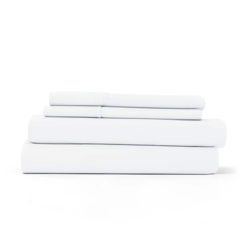 Home Collection Ultra-soft 4-piece Deep Pocket Bed Sheet Set - Twin - White