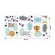 preview thumbnail 7 of 5, Walplus Animals up in Clouds Wall Sticker Children Nursery Decor Decal