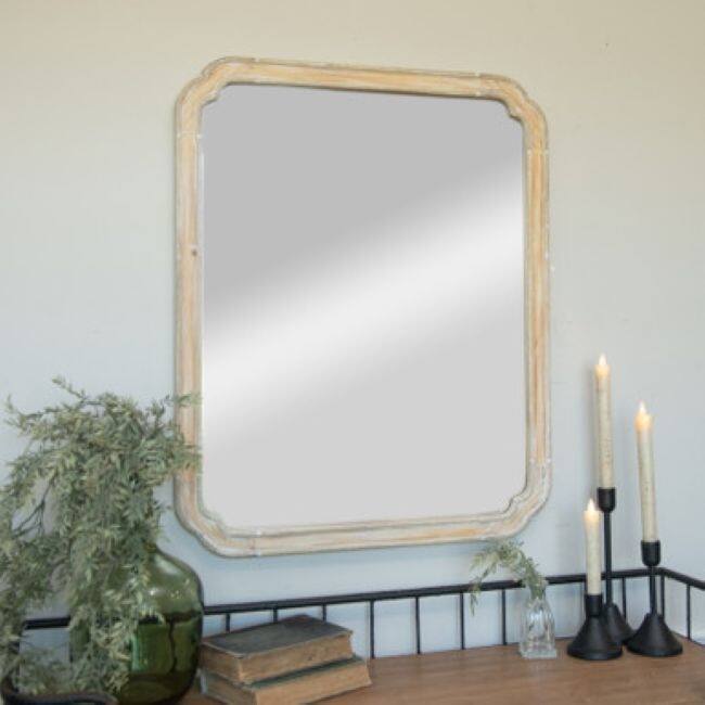 30" Wood Framed Stella Mirror - 24"L x 0.5"W x 30"H