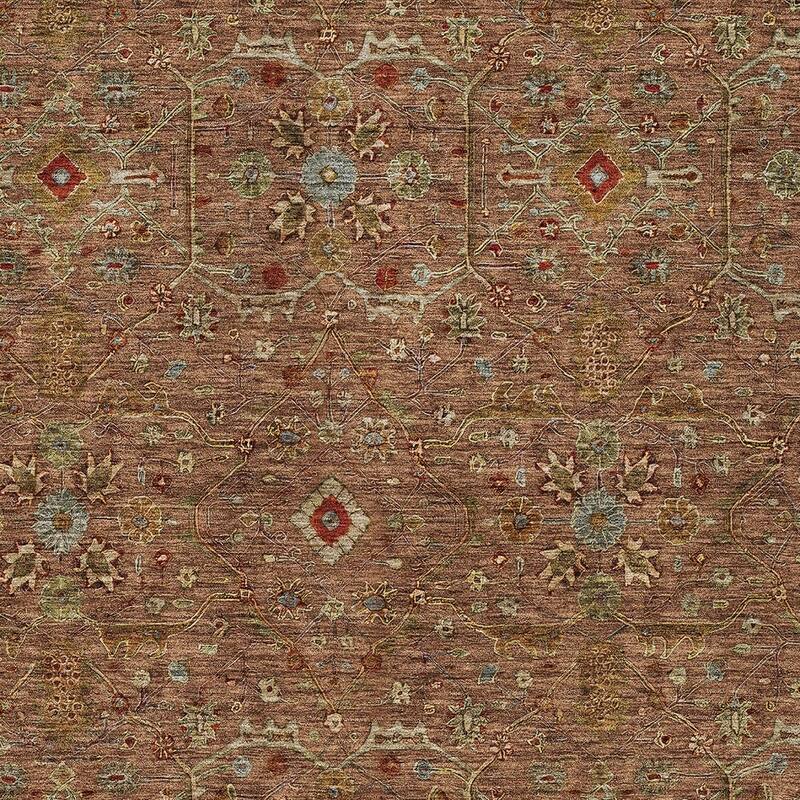 HomeRoots Floral Transitional Rectangle Outdoor Rug