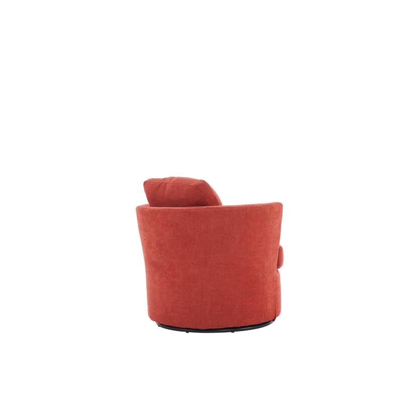 29.5" Polyester Swivel Arm Chair