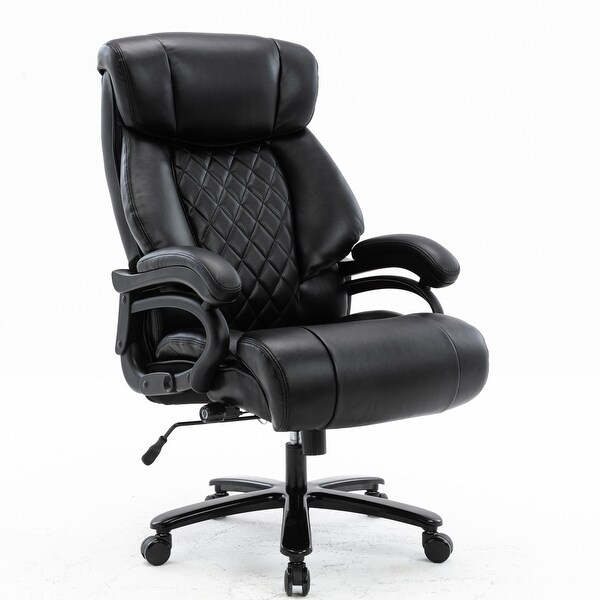 Lumbar Support Wide Base Office Chair Big And Tall Office Chair
